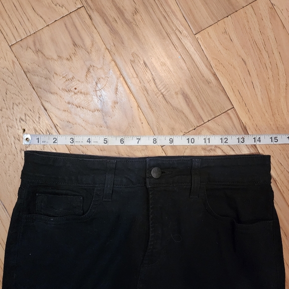 NYDJ Marilyn Straight Black Denim Jeans Five Pocket Design Size 6P - Picture 7 of 8